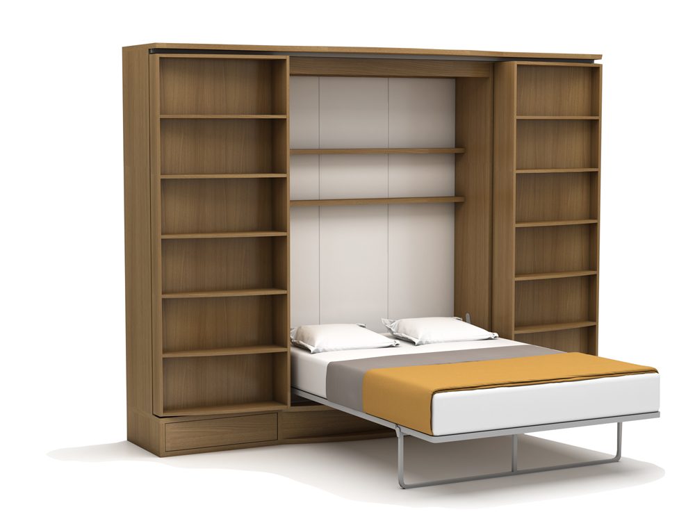 Tweepersoons opklapbed Suit bruin
