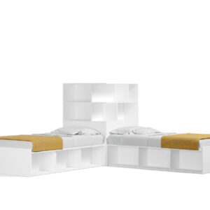 Opklapbed Hoek twee bedden 90 x 200 cm