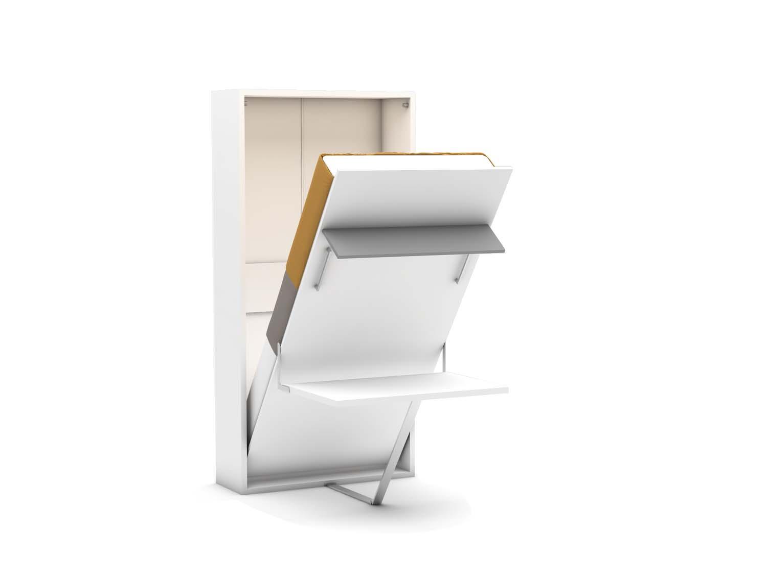 Eenpersoons opklapbed met  bureau - Happy - grijs