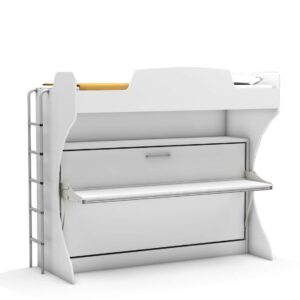 Opklapbed stapelbed Academy met bureau