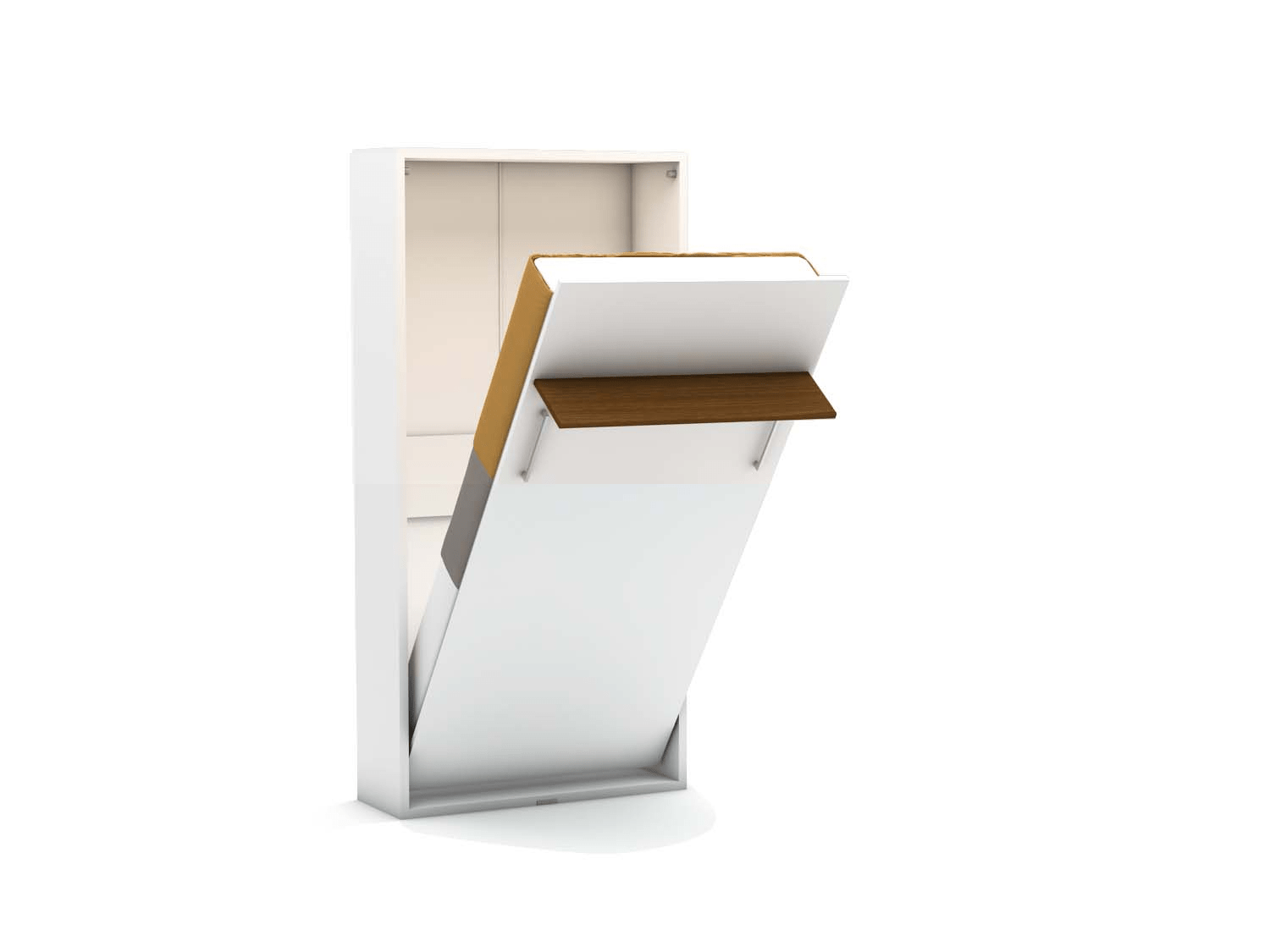 Eenpersoons opklapbed zonder bureau - Happy - Houtlook