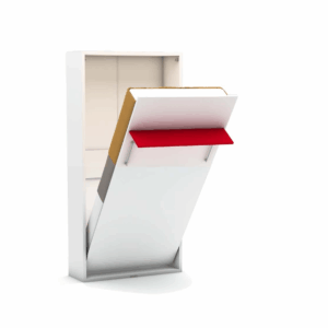 Eenpersoons opklapbed zonder bureau - Happy - Rood